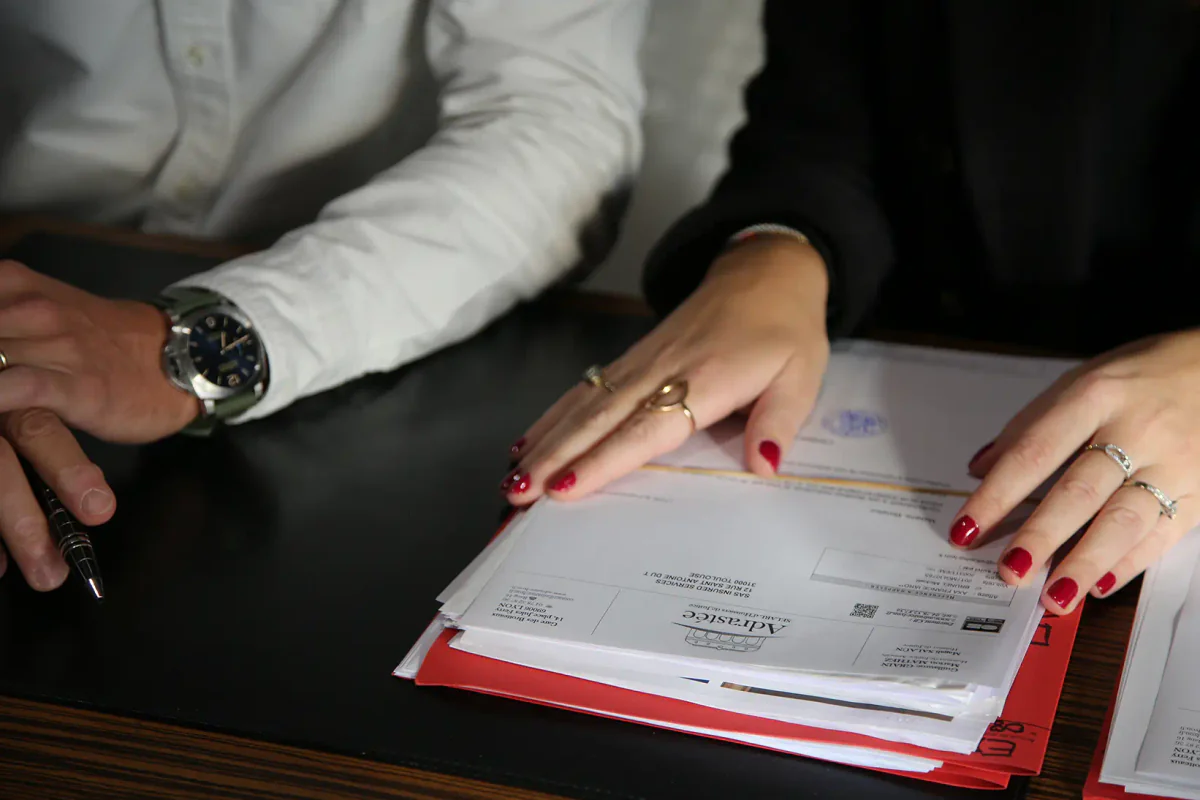 Dossier traité par un huissier de justice